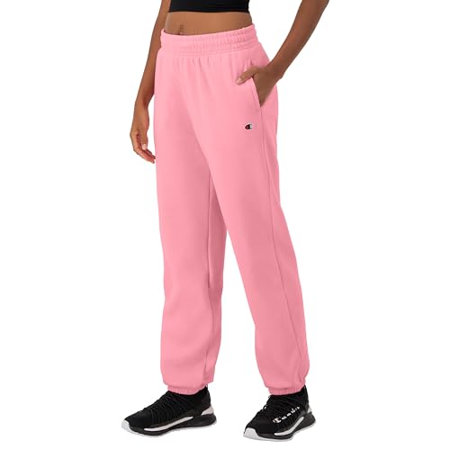 Champion, Powerblend, Oversized Sweatpants, Comfortable Sweats for Women, 29", Marzipan Pink, Small3