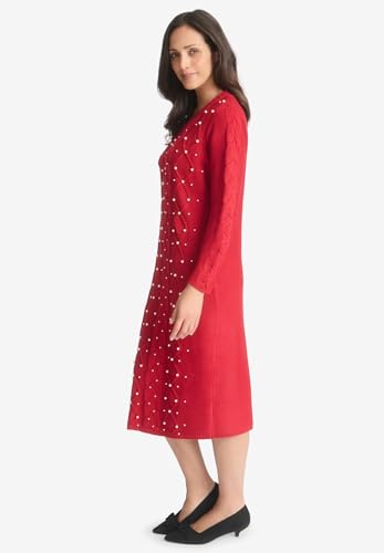 Jessica London 2738723054126MK22/24~22/24 Women'S Plus Size Cable Sweater Dress thumb #3