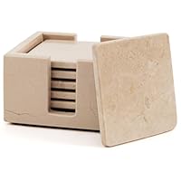 Radicaln Marble Coaster Plates Square 3.5" Inches Green Onyx Handmade