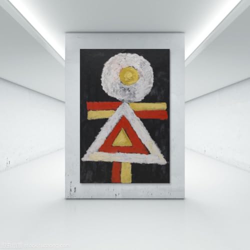 Expressionnisme abstrait Marsden Hartley tableau art mural g&eacute;om&eacute;trique moderne toile 50x75 - 7