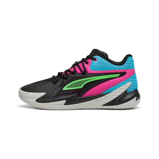 Puma, Men's, Dagger, Puma Black-Fluro Pink PES, 10