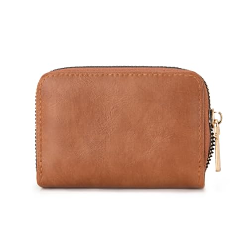 Image of Montana West Rfid Card Holder For Women Compact Credit Card Case Small Card Wallet with Zipper For Female Ladies Lightweight & Easy to Carry