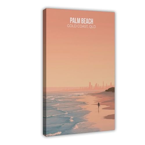Poster Palm Beach Queensland cadeau idéal d'anniversaire et crémaillère