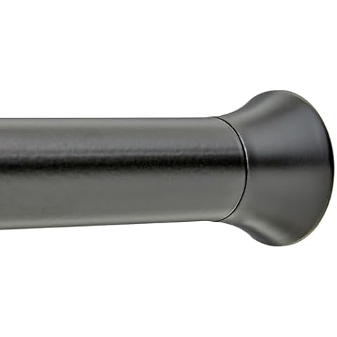 Amazon Basics Adjustable Shower Curtain Tension Rod Cover