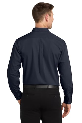 Image of Port Authority Men's Long Sleeve Carefree Button-Down Poplin Shirt