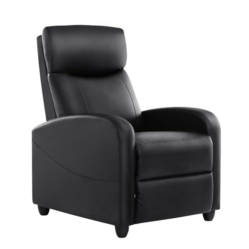 Black Adjustable Recliner Chair for Comfort
