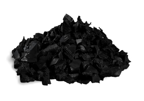 100% Wire-Free Rubber Mulch – Black, 20 lb (0.8 cu...
