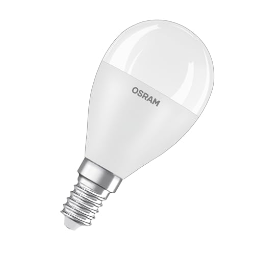 OSRAM LED Star Classic P 60 FR LED lamp, E14, Classic mini Ball Shape, White, 7.5W, 806lm, 4000K, Cold White Light - Image 3