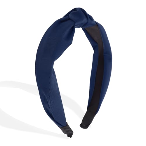 VOCOSTE Knotted Headband, Navy Blue
