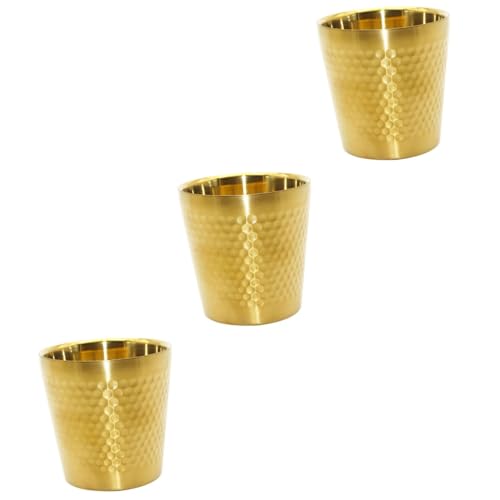 Didiseaon 3 Pcs Stainless Steel Shaving Bowl Lid Simple Design Men's Shaving Brush Bowl