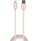 vCharged 12 FT Longest MFi Certified Lightning Cable Nylon Braided USB Charger Cord for iPhone 13/13...