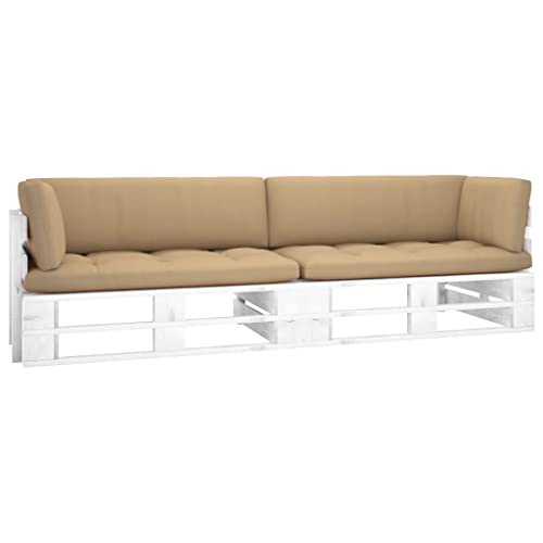 YITHOPI 2-Sitzer Palettensofa mit Kissen