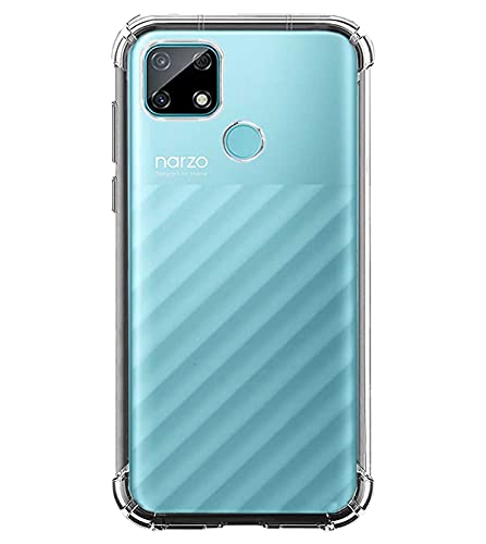 Image of Soft Flexible Silicone Back Cover Compatible with Realme C25 / C25s, Transparent Case