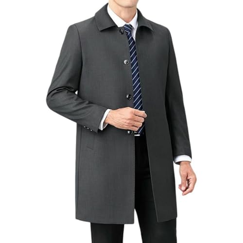Pea Coat Trench clásico medio largo de hombre para estilo business elegante
