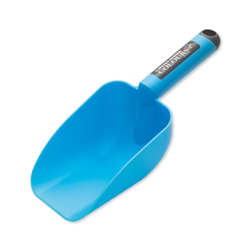 Spear & Jackson Colours Plastic Scoop - Garden & Household Hand Shovel for Soil, Compost, Seeds, Sand, Pet Food - Blue