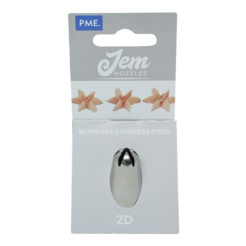 JEM Drop Flower Piping Nozzle, Decorating Tip, no. 2D