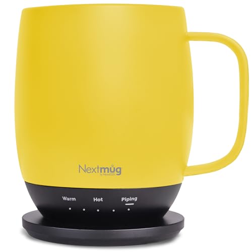 Image of Nextmug - Temperature-Controlled, Self-Heating Coffee Mug (Sunshine - 14 oz.)