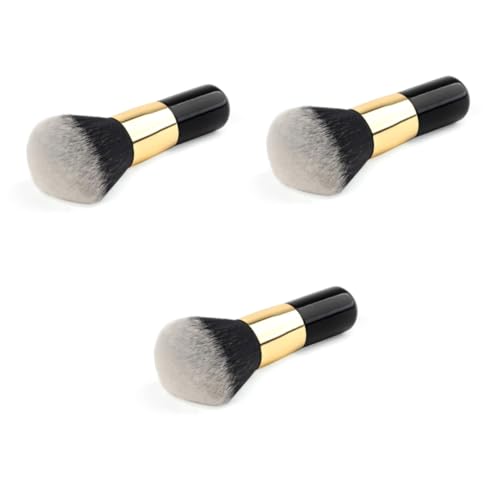 Mikinona 3pcs Flat Makeup Brush Angled Foundation Makeup Brush for Face and for Cosmetics Beauty Tools