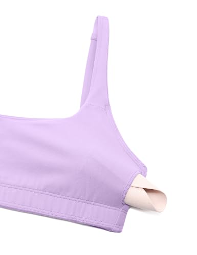 Image of CRZ YOGA Butterluxe Square Neck Sports Bras | Light Support, Removable Pads, Yoga, Extremely Soft, Low Coverage, Adjustable Spaghetti Straps, for Women