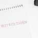 MaxStamp - Self-Inking Meet with Teacher Stamp (Red Ink)