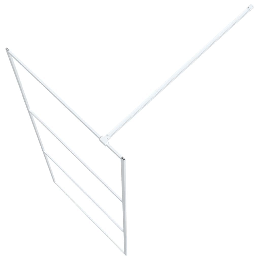 Parete Doccia Walk in Bianca 80x195 cm Vetro Trasparente ESG,Parete per Doccia Walk-in,Parete Doccia,Componenti Doccia,Pareti Doccia-152120