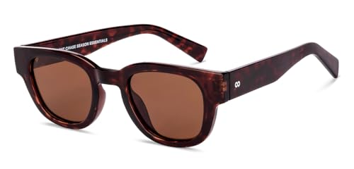 Image of VINCENT CHASE EYEWEAR Polarized and 100% UV Protected | Branded and Stylish Sunglasses | Full Rim Square | Season Essentials | For Men & Women | Large |