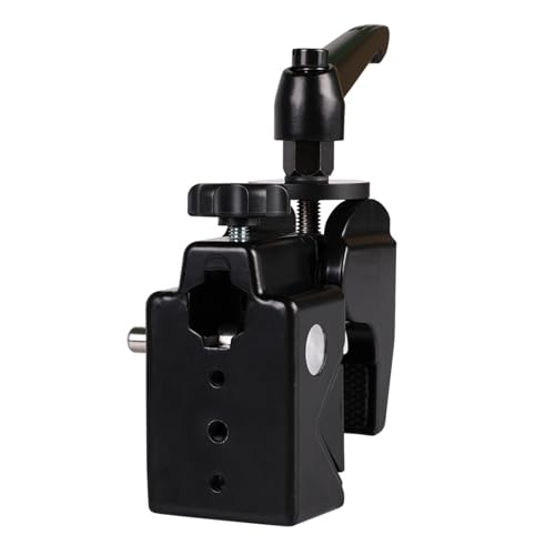 CHIZISX Super Clamp Studio - Clip multifunción en C fuerte para luces de estudio de fotografía, soporte portátil de escritorio para equipo de cámara