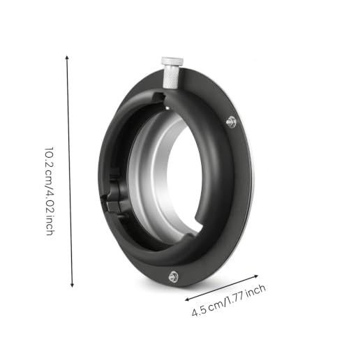 Adaptador Broncolor a Bowens Gralara con anillo de montaje sólido para estudio 3