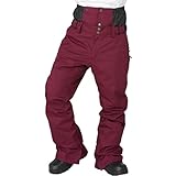 ポンタペス スノボウェア パンツ スキーウェア メンズ レディース 耐水圧15.000mm POP-431 スノーウェア L レッド