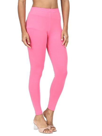 Image of Robinbosky Premium Stretchable Cotton Ankle Legging for Women | Suitable for Formal wear & Casual wear | High-End Elastic Makes The Leggings Squat Proof and Durable for Travel, Yoga, & Workout.