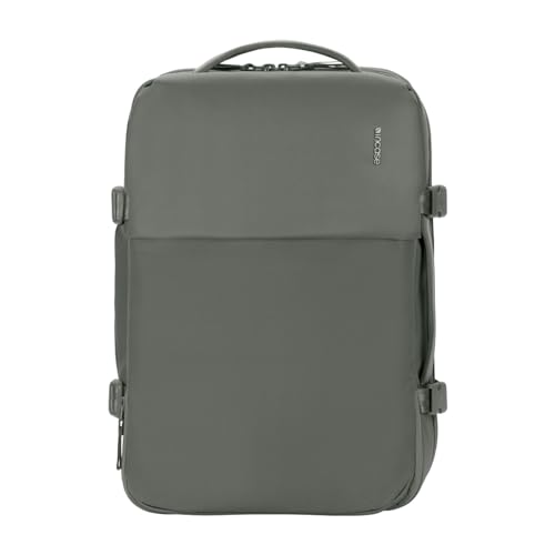 Incase A.R.C. Travel BackPack, 25L - Heavy Duty Backpack with Laptop Compartment for 16 inch Computer - Sustainable, Water-Repellent, Shoe Storage, RFID & Travel Pass, Smoked Ivy (19in x 13in x 8in)