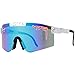 Produktbild 617 CTNRRL Sport-Sonnenbrille für Damen und Herren, polarisiert, zum Laufen, Angeln, für Outdoor-Sportarten, mit UV-400-Schutz, Blau