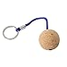 Floating Cork Key for Ring with Rope, Waterproof Floating Keyring for Boating and, for EVA Material Buoyant Keychain in Bright Colors, Marine Grade Stainless Steel, 2 Pack(Blue)