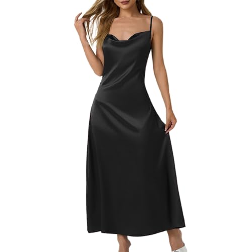 Robe en satin avec volants légers pour un look chic et estival