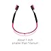 AfterShokz Titanium Mini Wireless Bone Conduction Bluetooth Headphones, Shorter Headband Size for Smaller Fit, Open-Ear Design, Red, AS600MRD