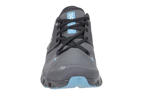 Image of On Men's Cloud X 3 Sneakers, Eclipse /Magnet, Blue, 11 Medium US
