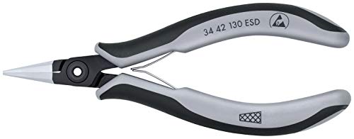 Pince de réglage KNIPEX 3442130ESD pour composants électroniques