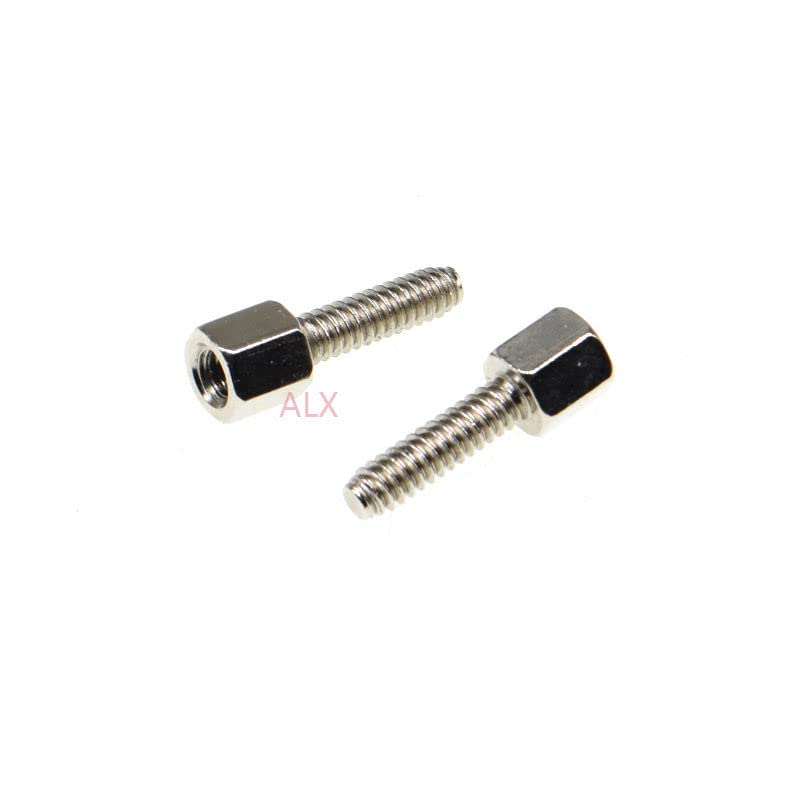 20 Ensembles Vis à Tête Hexagonale Avec écrous - 5mm + 12mm, Pour Connecteurs D-SUB (VGA, DB9, RS232…)