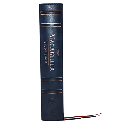 Nkjv, MacArthur Study Bible, 2nd Edition, Leathersoft, Blue, Indexed, Comfort Print: Unleashing God