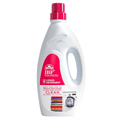 IBF IIentine Beltin Filtec Premium detergent liquid 1L Fresh Liquid Detergent Suitable for Top-Load and Front Load detergent liquid for washing Machine (Pink) Pack Of 1