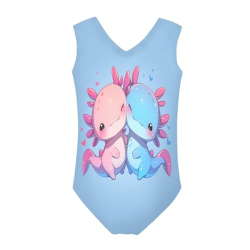 Image of Mumeson Girls One Piece Swimsuits Lightweight V-Neck Swimwear Bathing Suits for Little Girls 3-14 Years