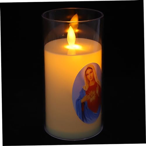 Velas Led Virgen María a Batería para Crear un Altar de Oración Confortable en tu Hogar