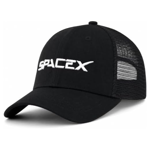 AOSMI Embroidered Space Trucker Hat, Multiple Sizes S M L XL XXL Option,Meshback Snapback Baseball Caps for Men and Women