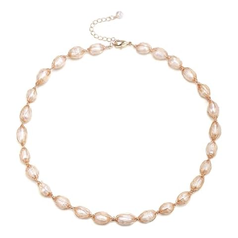 EVER FAITH Baroque Pearls Choker Necklace Cover