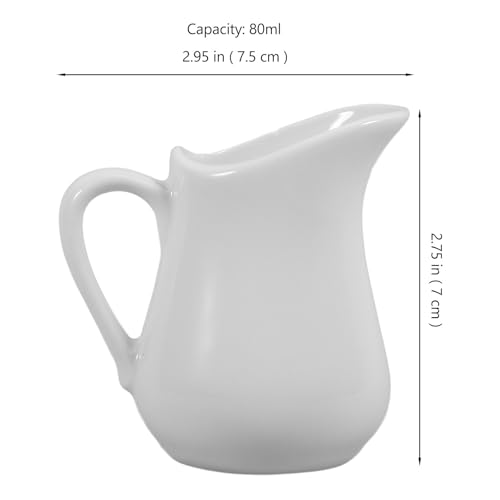 Jarras pequeñas de cerámica de 80ml, la solución elegante para servir salsas y café latte 3