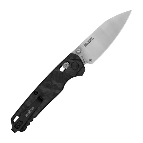 Image of Kershaw Bel Air Pocket Knife, Made in The USA, 3.1 inch CPM MagnaCut Steel Blade, EDC Design, Duralock Locking Mechanism, Manual Folder, Pocketclip