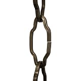 RCH Hardware CH-S57-30-AB-10 Steel Chandelier Chain, Antique Brass (10 Feet)