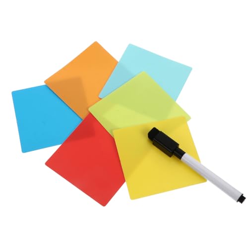 PACKOVE Notes de Service Autocollantes Réutilisables en Pet et Tpe, 12 Pièces, Auto-adhésives et Portables, pour Présentations et Organisation de Voyage