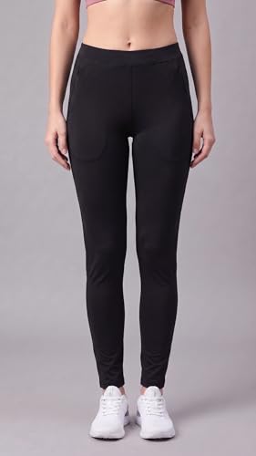Image of Mehrang Stretchable Yoga Pants for Women & Gym Pants for Women Workout with Mesh Insert & Side Pockets