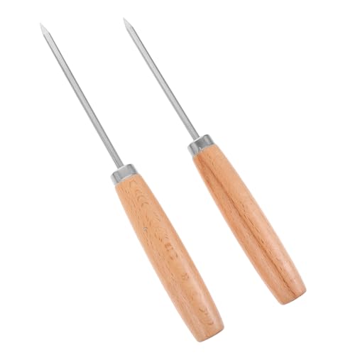 COLLBATH Ice Ice Crusher Tool Steel Wooden Handle for Kitchen Bartender Random Style